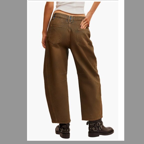 NWOT Free People/We The Free Good Luck Coated Jeans - Picture 3 of 8